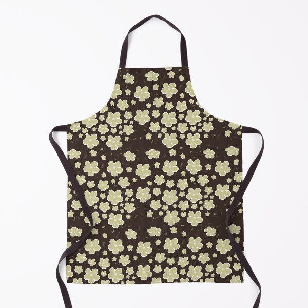 Item preview, Scandi Espresso Brown Daisy Mid Century Retro Pattern designed and sold by CaramelCo.