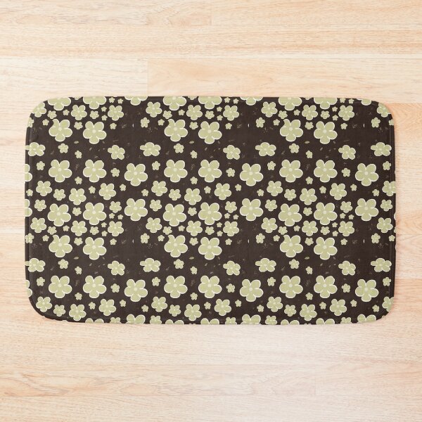 Item preview, Scandi Espresso Brown Daisy Mid Century Retro Pattern designed and sold by CaramelCo.