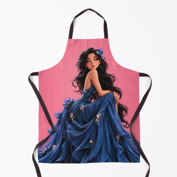Item preview, Girl in a Blue Floral Dress designed and sold by LiMarchee.