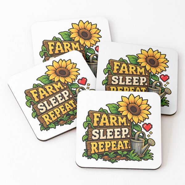 Item preview, Farm Sleep Repeat – Cozy Farming Gamer designed and sold by Pandaburba.
