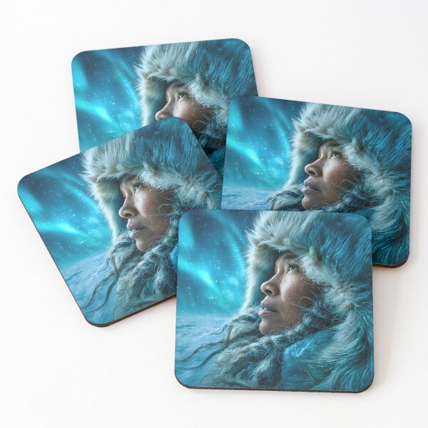 Item preview, Serene Northern Lights in a Wintry Landscape designed and sold by Artessie.
