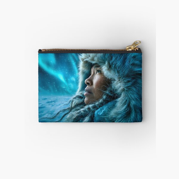 Item preview, Serene Northern Lights in a Wintry Landscape designed and sold by Artessie.