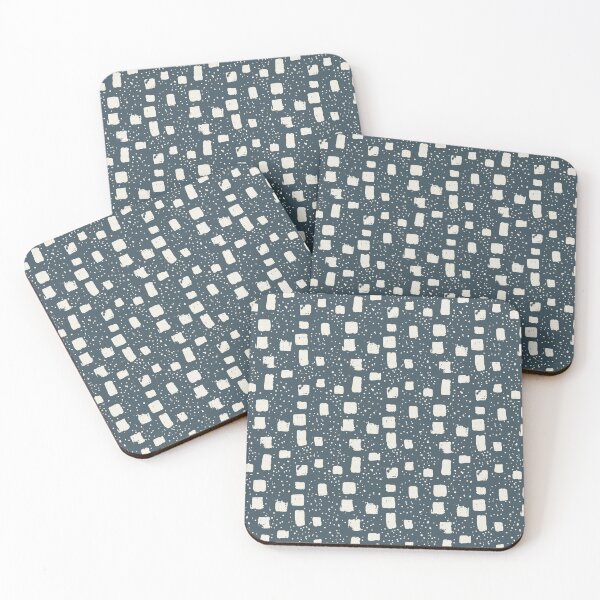 Item preview, Minimalist Abstract Art in Cosmic Blue and Textured Cream designed and sold by Pattique.
