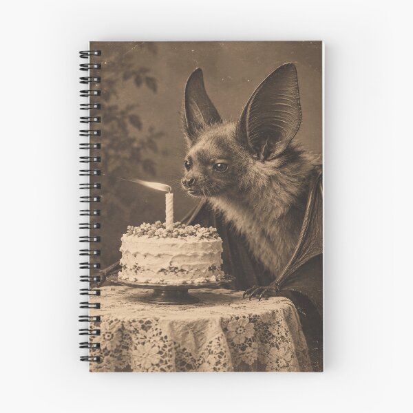 Item preview, Fruit Bat Birthday Wish for Gothic Bat Lovers designed and sold by POD DYNASTY | Original Print On Demand T-Shirt Graphics.
