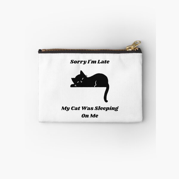 Item preview, Funny Sorry Im Late My Cat Was Sleeping On Me Black Cat designed and sold by Jelicint.