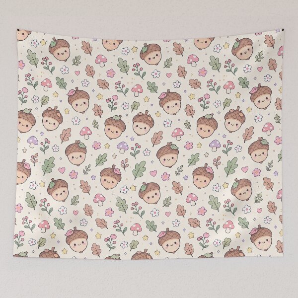 Item preview, Kawaii Acorn Friends Pattern designed and sold by Soft Berry Studio.
