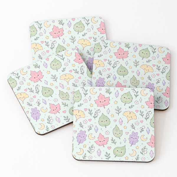 Item preview, Kawaii Magic Leaf Pattern designed and sold by Soft Berry Studio.