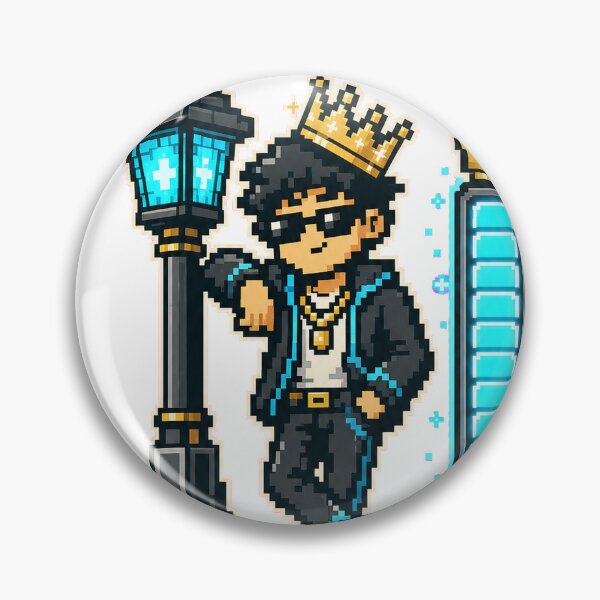 Item preview, Unspoken Rizz Pixel King Retro Arcade Voxel Graphic T-Shirt designed and sold by KIDEnia.