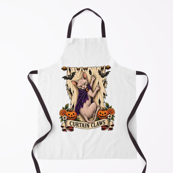 Item preview, Curtain Claws Horror Tattoo designed and sold by Old's Cool Cat Studio.