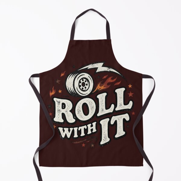 Item preview, Roll With It – Retro Skateboarding Vintage Streetwear Design designed and sold by RajDeals.