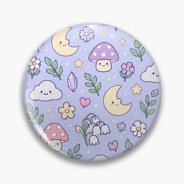 Artikelvorschau, Kawaii-Mondlichtwald-Muster entworfen und verkauft von Soft Berry Studio.