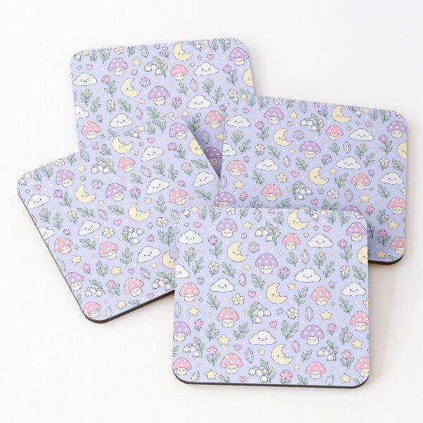 Item preview, Kawaii Moonlit Forest Pattern designed and sold by Soft Berry Studio.
