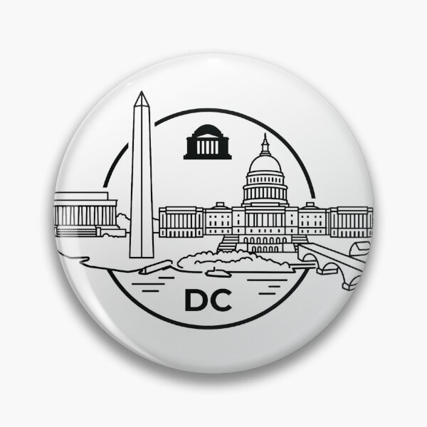 Item preview, Washington DC Horizon - Minimalist District of Columbia Skyline designed and sold by KMKDesignStudio.