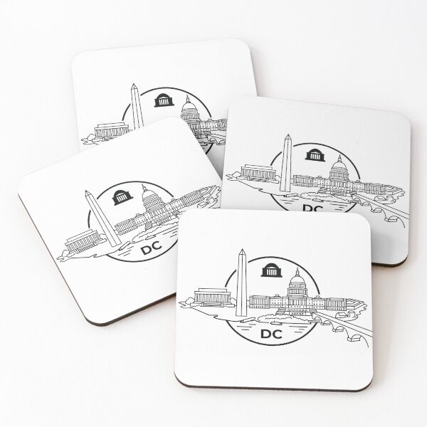Item preview, Washington DC Horizon - Minimalist District of Columbia Skyline designed and sold by KMKDesignStudio.