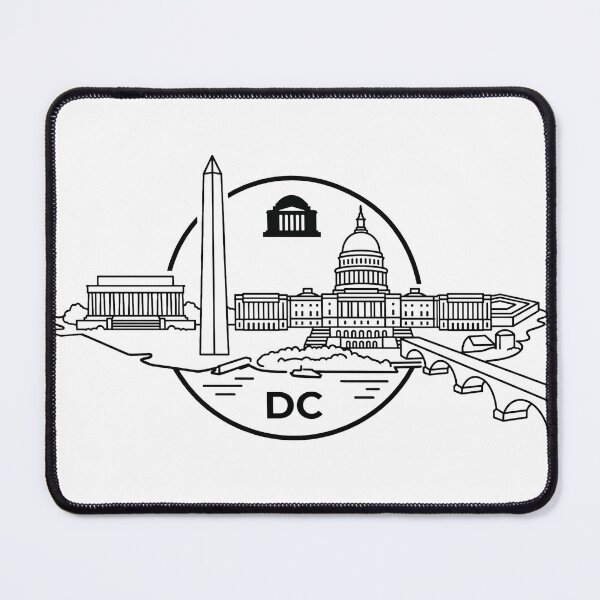 Item preview, Washington DC Horizon - Minimalist District of Columbia Skyline designed and sold by KMKDesignStudio.