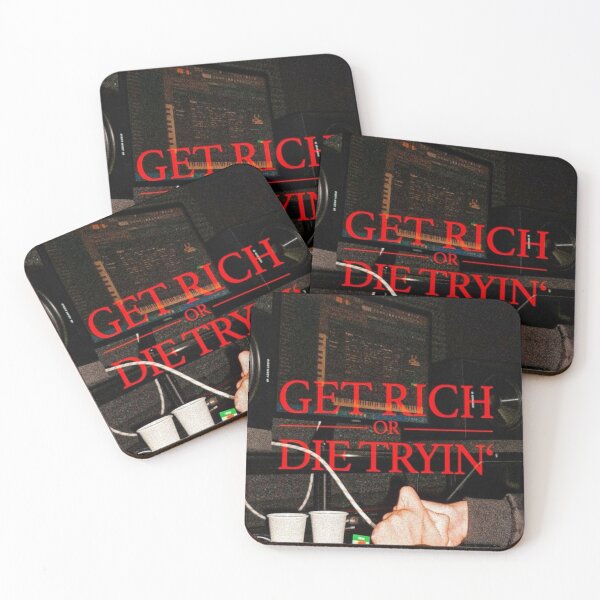 Item preview, Get Rich or Die Tryin Motivational Hustle Quote designed and sold by Manga Mouth Piece .