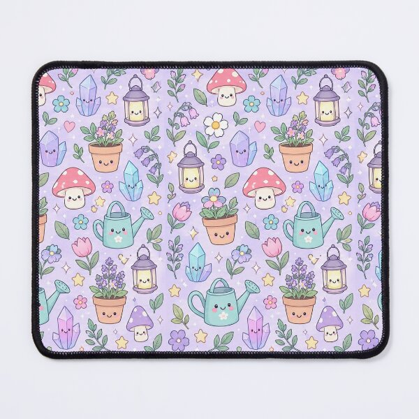 Item preview, Kawaii Fairy Garden Objects Pattern designed and sold by Soft Berry Studio.
