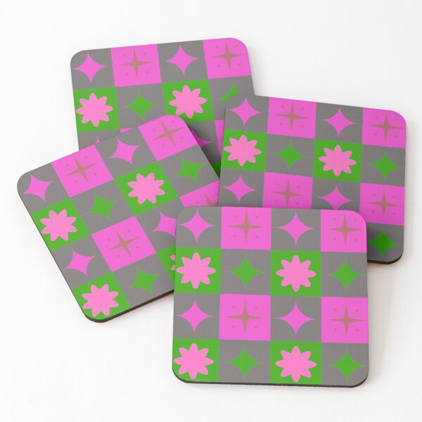 Item preview, Mid Century Pattern - Pink, Green, Grey designed and sold by SwellGoodsArt.