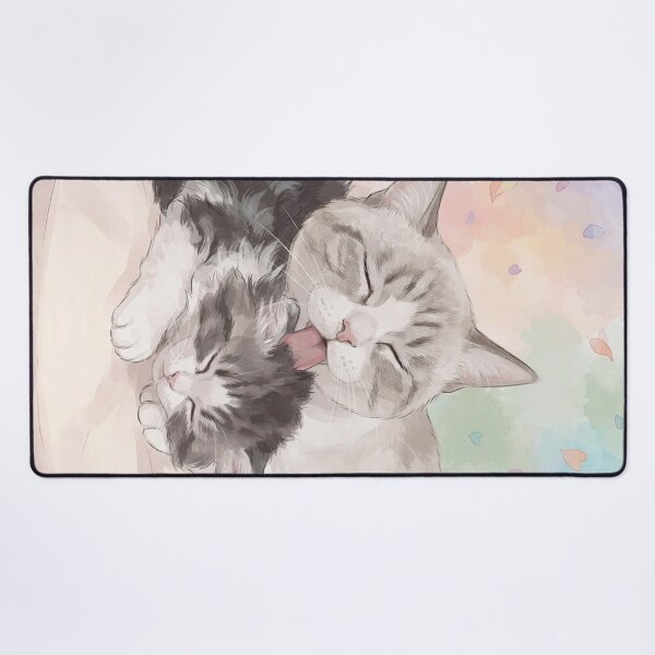 Item preview, Heartwarming Mother Cat Grooming Fluffy Kitten KAM KAM designed and sold by PetalsPaws.