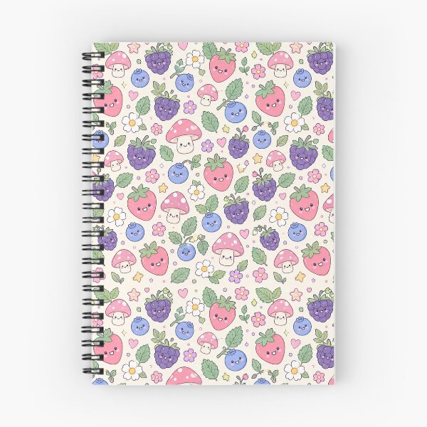 Item preview, Kawaii Berry Forest Pattern designed and sold by Soft Berry Studio.