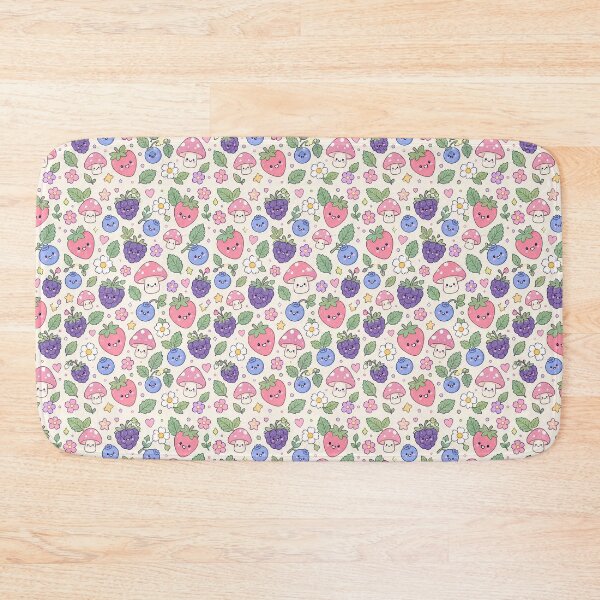 Item preview, Kawaii Berry Forest Pattern designed and sold by Soft Berry Studio.