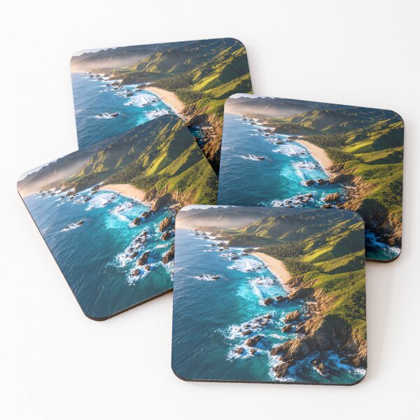 Item preview, Wild Pacific Coast – Turquoise Ocean, Rugged Cliffs & Mountain Beach designed and sold by IRON SIREN.