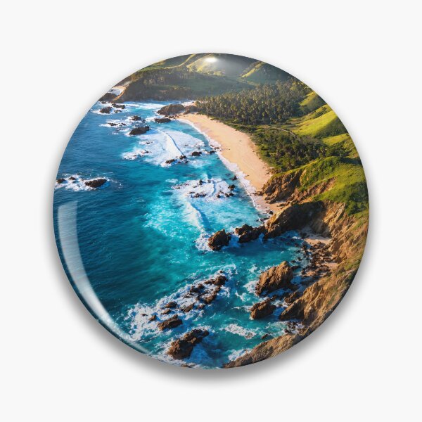 Item preview, Wild Pacific Coast – Turquoise Ocean, Rugged Cliffs & Mountain Beach designed and sold by IRON SIREN.