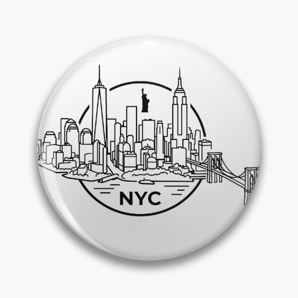 Item preview, New York City Horizon - Minimalist NYC Skyline Illustration designed and sold by KMKDesignStudio.