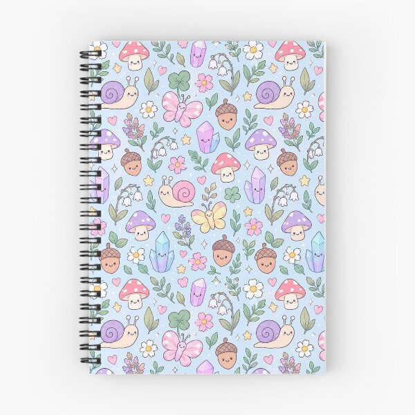 Item preview, Kawaii Enchanted Forest Mix Pattern designed and sold by Soft Berry Studio.