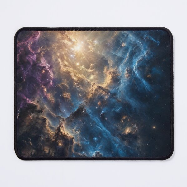 Item preview, Celestial Radiance – Golden Stellar Nursery Nebula designed and sold by OandSDesigns23.