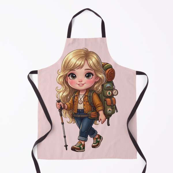 Item preview, Cute Chibi Hiking Girl With Adventure Backpack designed and sold by taogiauco.