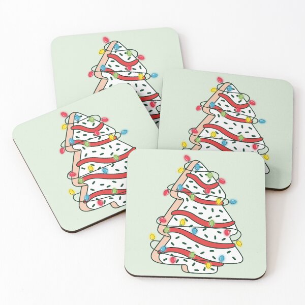 Item preview, Retro Christmas Tree Cake, Vintage Festive Holiday Snack Cake with Lights designed and sold by zozo-shop.