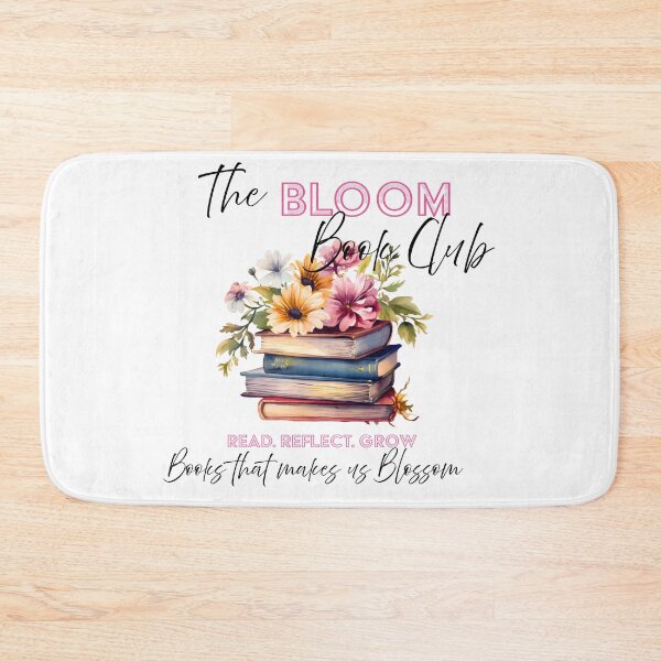 Item preview, The Bloom Book Club Floral Books Novel Lover Graphic designed and sold by KMKDesignStudio.