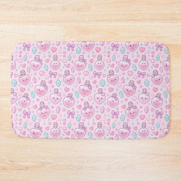 Item preview, Kawaii Heart Potion Pattern designed and sold by Soft Berry Studio.