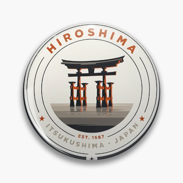 Item preview, Hiroshima Torii Gate Crest — Circular Badge Logo designed and sold by Shutter-Dragon.