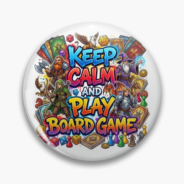 Item preview, Keep Calm and Play Board Game - Fantasy RPG Tabletop designed and sold by KMKDesignStudio.