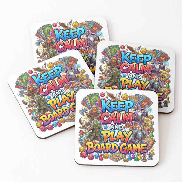 Item preview, Keep Calm and Play Board Game - Fantasy RPG Tabletop designed and sold by KMKDesignStudio.