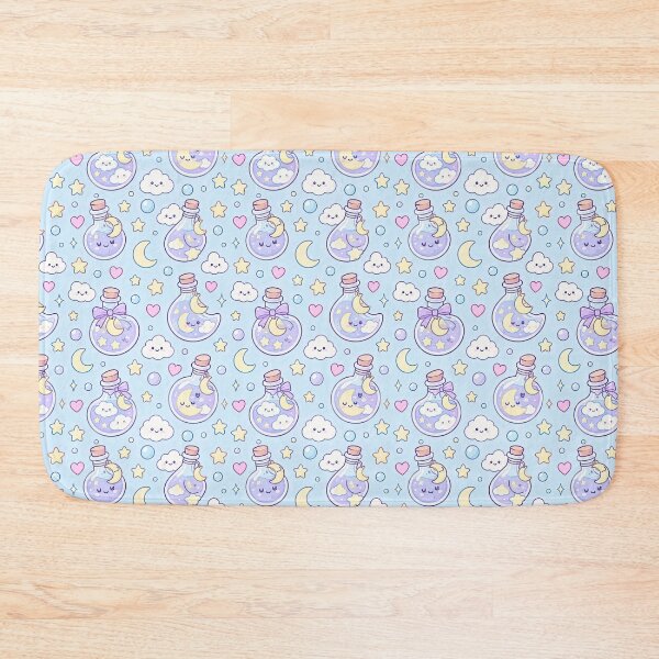 Item preview, Kawaii Moon Potion Pattern designed and sold by Soft Berry Studio.