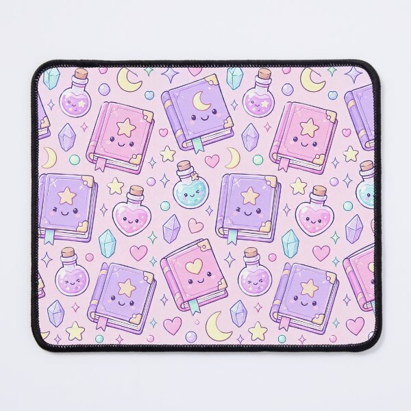 Item preview, Kawaii Magic Spellbook Pattern designed and sold by Soft Berry Studio.