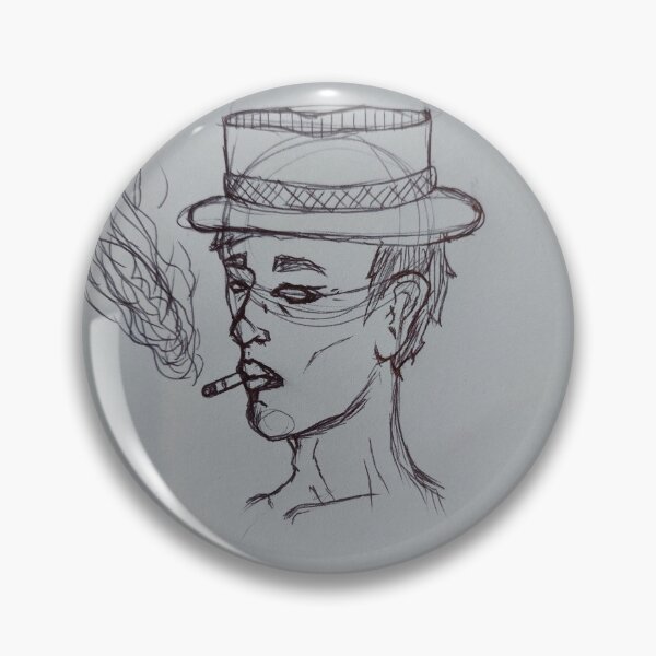 Item preview, Smoking man art designed and sold by Ceramic-Arrow.