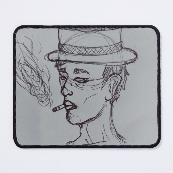 Item preview, Smoking man art designed and sold by Ceramic-Arrow.