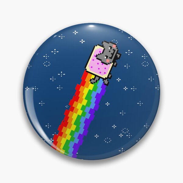 Item preview, Nyan Cat Pixel Art Rainbow Retro Internet V4 designed and sold by TrxshWear.