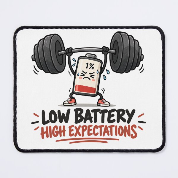 Item preview, Low Battery High Expectations designed and sold by Glottopia.