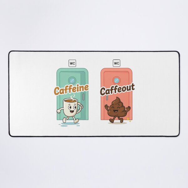 Item preview, Caffeine Caffeout Funny Coffee Bathroom Humor designed and sold by KMKDesignStudio.