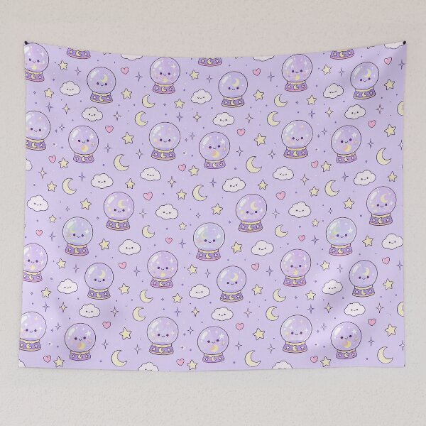 Item preview, Kawaii Crystal Ball Pattern designed and sold by Soft Berry Studio.