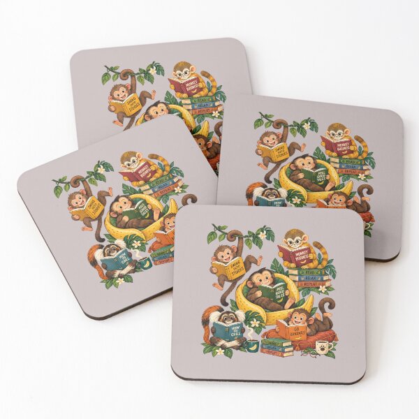 Item preview, Go Bananas for Books – Funny Monkey Reading Club designed and sold by NinaCreator.