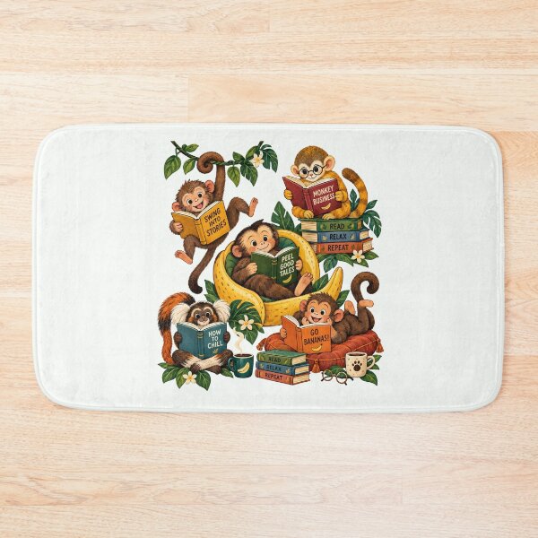 Item preview, Go Bananas for Books – Funny Monkey Reading Club designed and sold by NinaCreator.