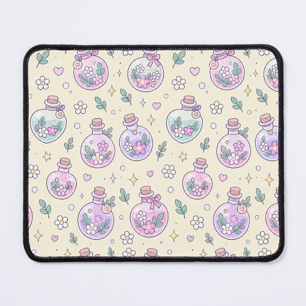 Item preview, Kawaii Flower Potion Pattern designed and sold by Soft Berry Studio.