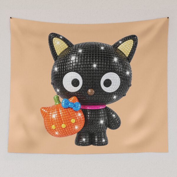 Item preview, Black Cat Pumpkin Disco designed and sold by Ellie Dyer.