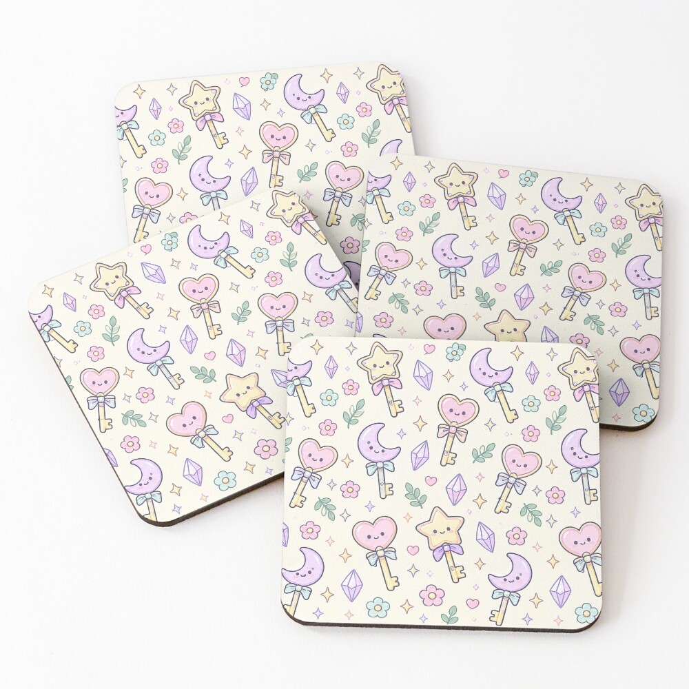 Item preview, Coasters (Set of 4) designed and sold by SoftBerryStudio.